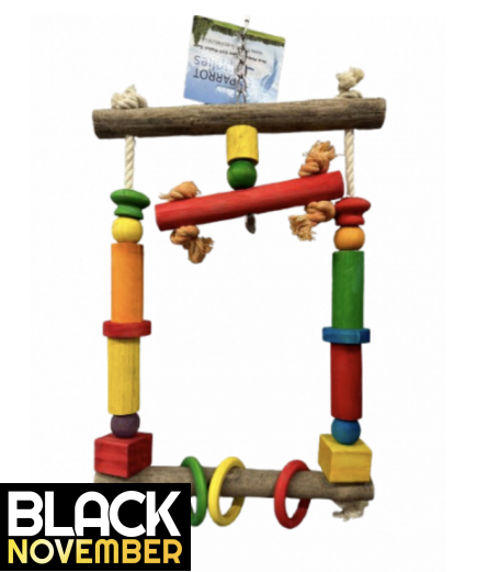 9 X Parrot Toy Pack - African Grey, Amazon, Cockatoo, Macaw Etc - RRP £146.91 - Pack 6